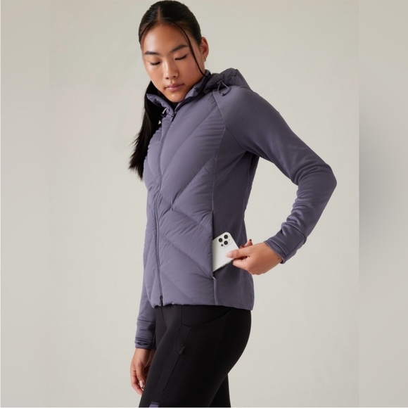 💜 NWT Athleta Inlet Jacket | Nightfall Purple | S - Picture 3 of 11